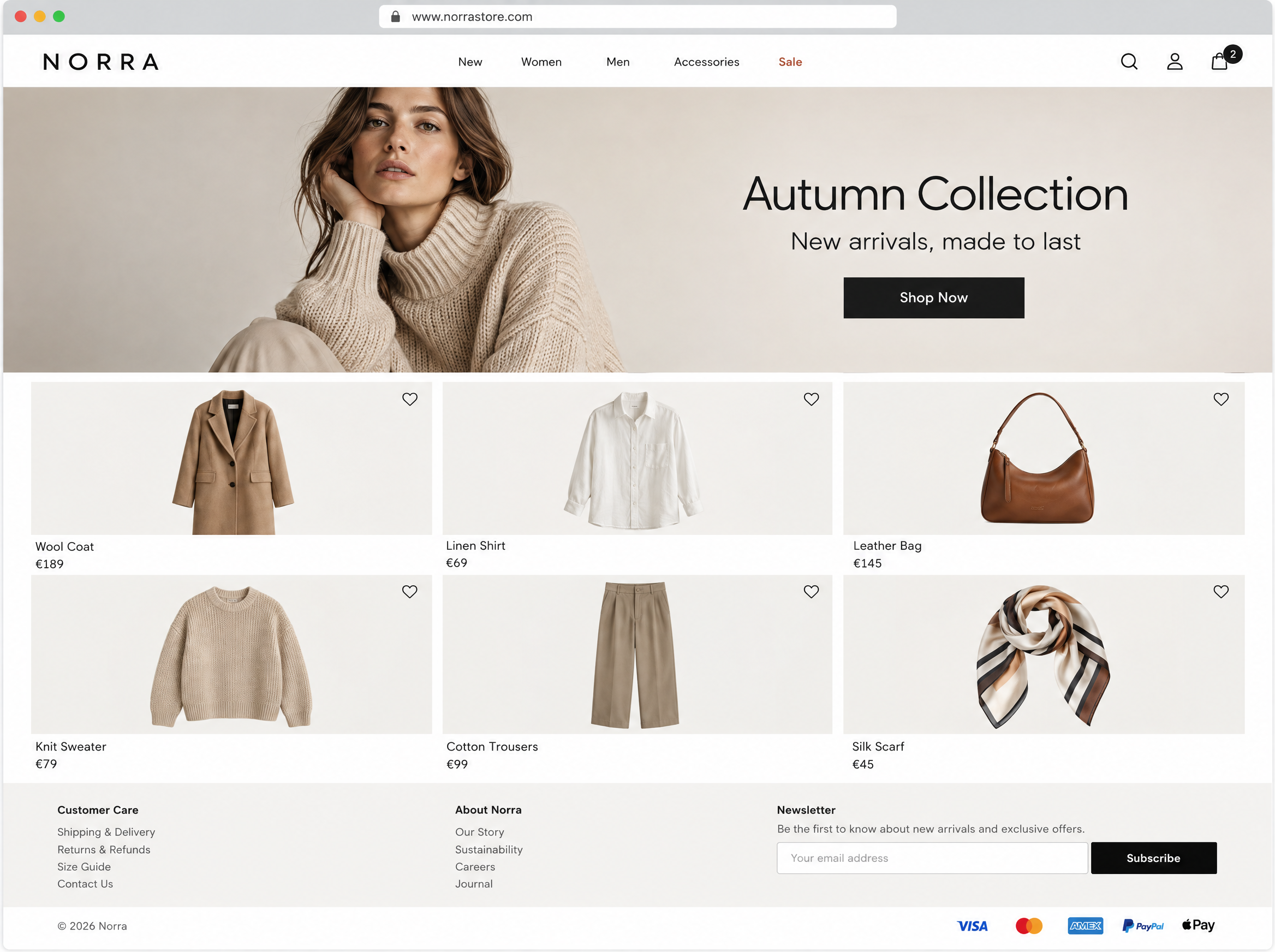 Esempio e-commerce